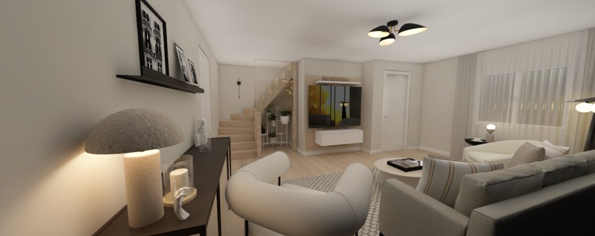 This image is to showcase a design for a new build residental property for development