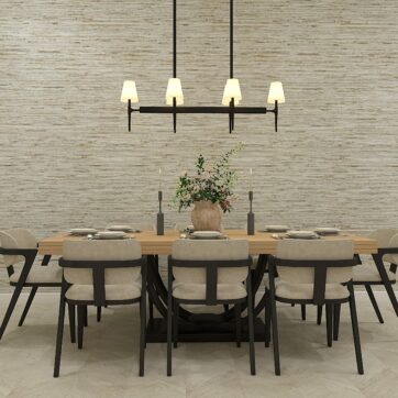 3d rendered image of dining room