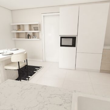 3d rendered image of kitchen