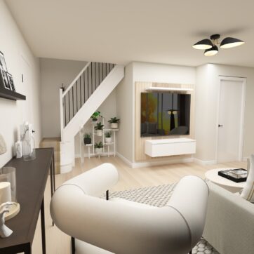 3d render for Living room