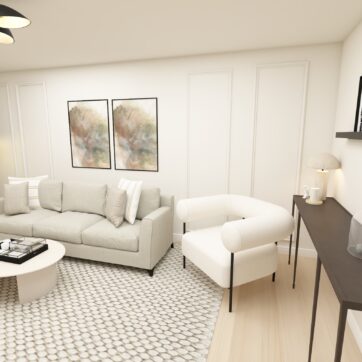 3d render for Living room