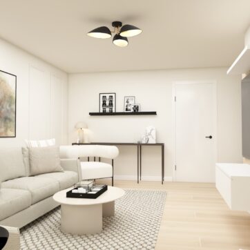 3d render for Living room