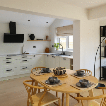 To show design of kitchen, living, dining room