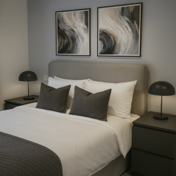 Image of corner of bedroom